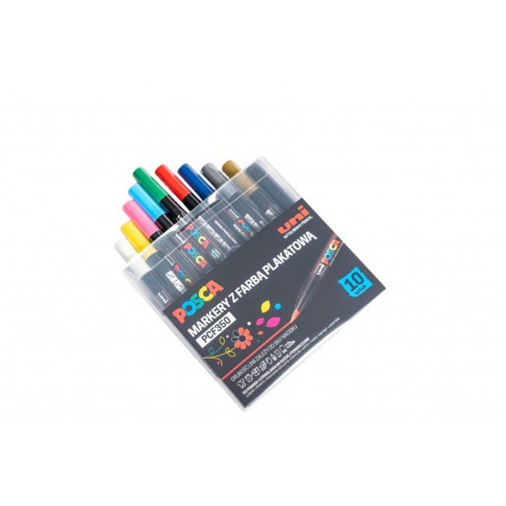 Комплект от 10 маркера, Posca, Multicolor