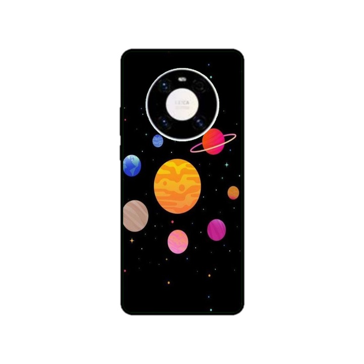Персонализиран калъф за плуване за Huawei Mate 40 Pro, модел Colorful Galaxy, многоцветен, S1D1M0283