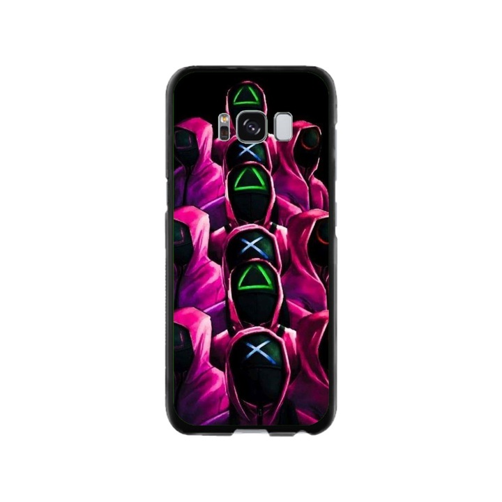 Персонализиран калъф за плуване и силиконово фолио за Samsung Galaxy S8, модел Squid Game #8, многоцветен, S1D1M0180