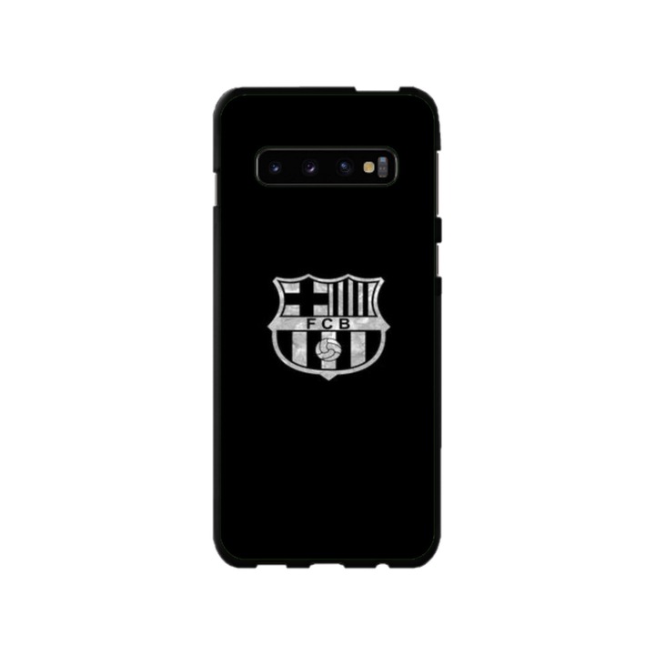 Персонализиран калъф за плуване и силиконов калъф за Samsung Galaxy S10 Plus, модел Барселона, многоцветен, S1D1M0070