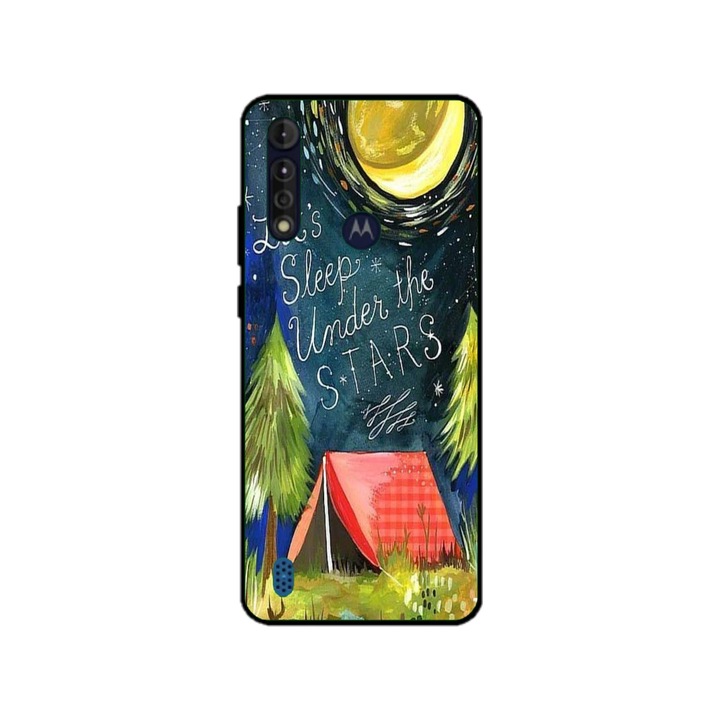 Персонализиран калъф Swim Case за Motorola Moto G8 Power Lite, Let's sleep under модел STARS, многоцветен, S1D1M0268