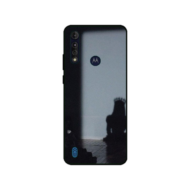 Персонализиран калъф за плуване и силиконово фолио за Motorola Moto G8 Power Lite, модел Shadow Princess, многоцветен, S1D1M0341