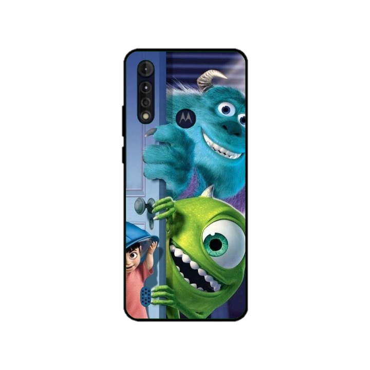 Husa personalizata HQPrint pentru Motorola Moto G8 Power Lite, model Monster INC, multicolor, S1D1M0127