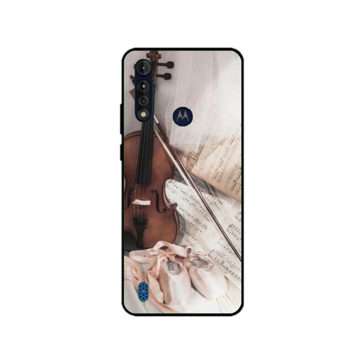 Husa personalizata HQPrint pentru Motorola Moto G8 Power Lite, model Violon, multicolor, S1D1M0371