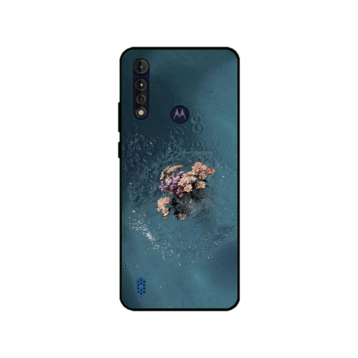 Персонализиран калъф за плуване за Motorola Moto G8 Power Lite, цветя модел №15, многоцветен, S1D1M0215