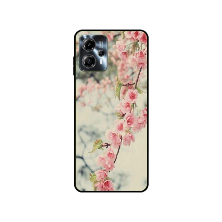 Husa personalizata HQPrint pentru Motorola Moto G23, model Flowers #18, multicolor, S1D1M0245