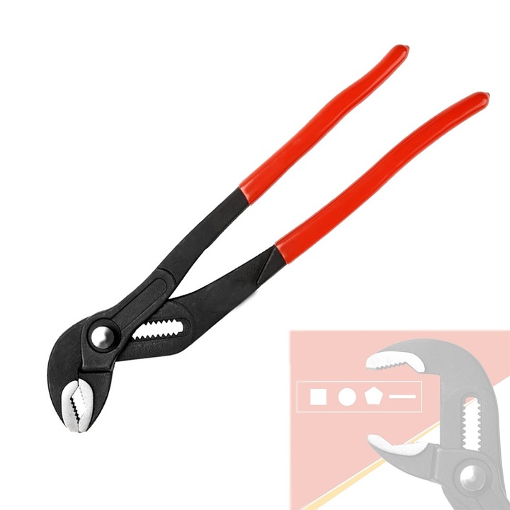 Cleste pentru imbinare alunecare, Libara, 12 inch, Negru/Rosu