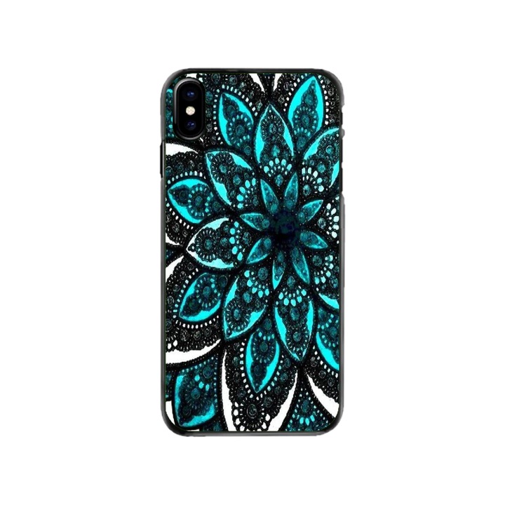 Husa personalizata Swim Case si Folie de Silicon pentru Apple iPhone XS, model Mandela #2, multicolor, S1D1M0255