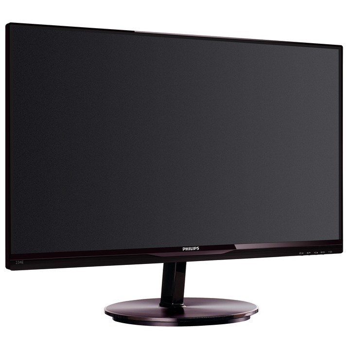 Monitor LED AH-IPS Philips 21.5", Wide, Full HD, VGA, DVI, Negru Lucios, 224E5QDAB