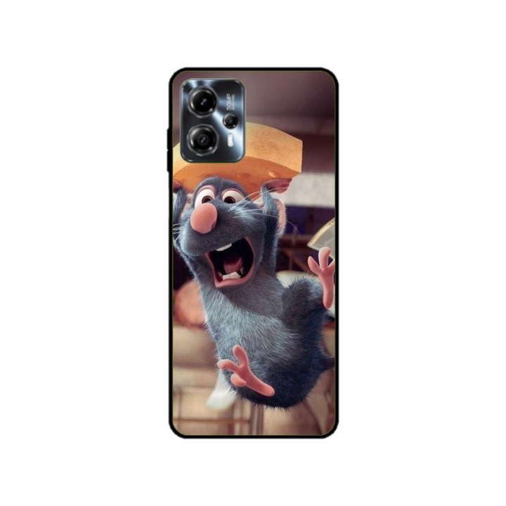 Husa personalizata HQPrint si Folie de Silicon pentru Motorola Moto G13, model Ratatouille, multicolor, S1D1M0151