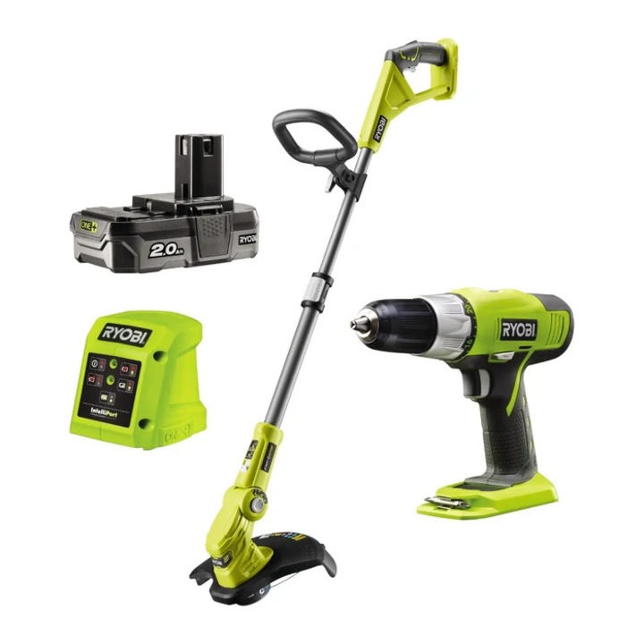 Електрически тример за трева Ryobi RLT1832 и винтоверт R18DDP