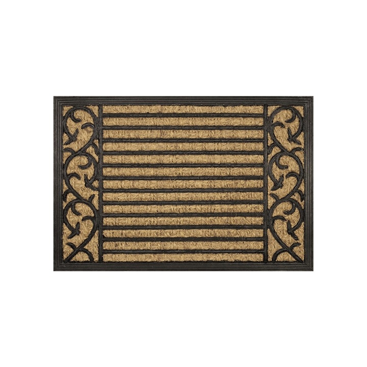 Lábtörlő, Olivo, Promo, kókusz és gumi, 40 x 60 cm, válogatott