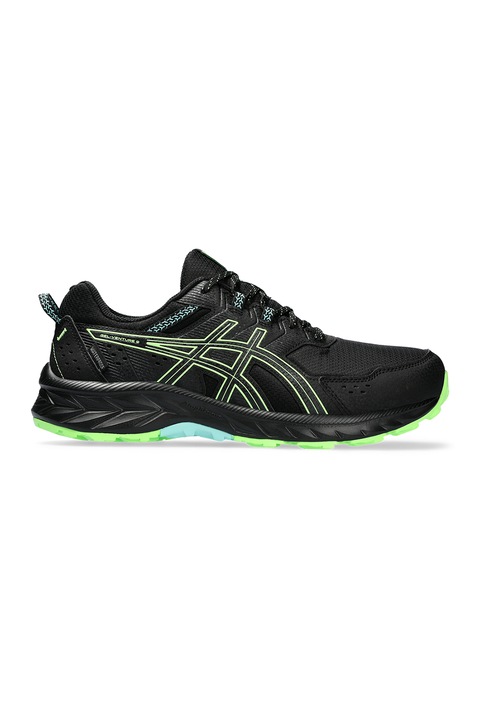 Asics, Pantofi impermeabili Gel-Venture 9 pentru alergare, Verde electric/Negru