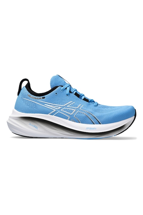 Asics, Pantofi din plasa pentru alergare Gel-Nimbus 26, Albastru glaciar