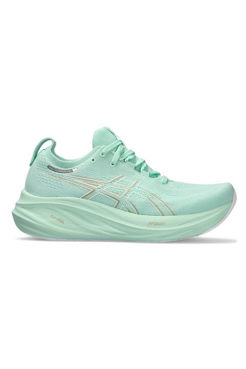 Asics, Pantofi Gel-Nimbus 26 pentru alergare, Verde menta