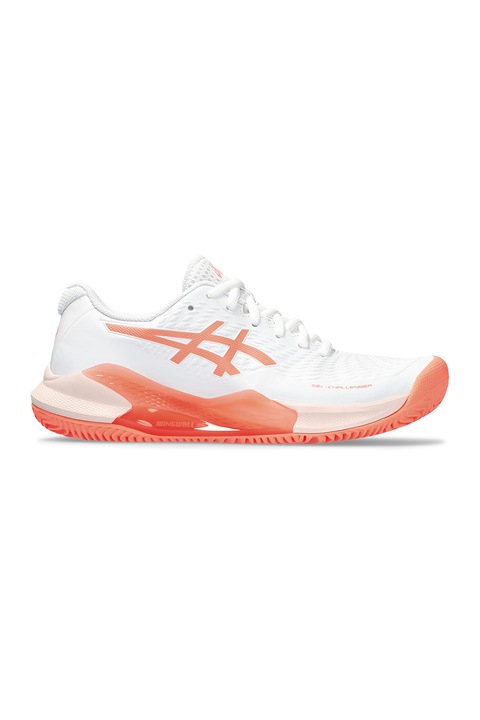 Asics, Pantofi pentru tenis Gel-Challenger, Alb/Corai