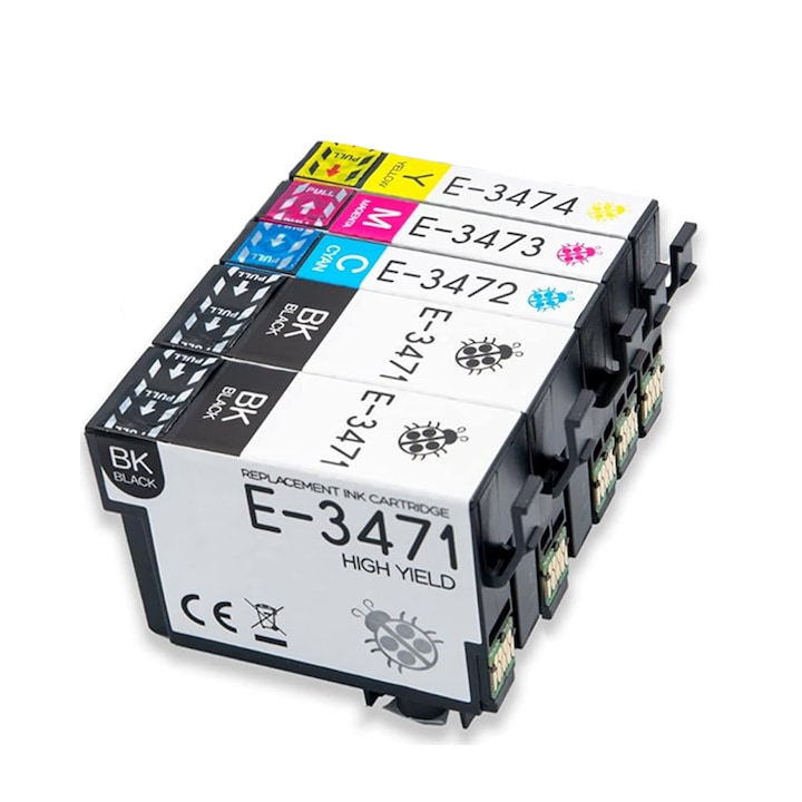 Kit 2 cartuse de cerneala 302xl Black, Compatibile HP DeskJet 1110 HP, 1112, 2100, 2130, 2132, 2136, 3630, 3632, 3634, 3636, 3637, 3639, H, OfficeJet 4650, P Envy 4520 e-All-in-One, 4521, 4522, 4527, 4528, HP OfficeJet 3800, 4650, 5200