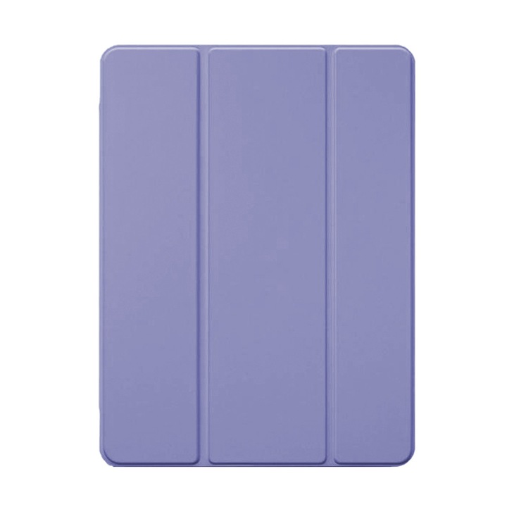 Husa compatibila cu Apple iPad Pro 11 (2021), Puternic magnetizata, FlipCover Fusion, Piele ecologica, Functie stand, Auto-wake, Protectie fata-spate, Anti-zgarieturi, Acoperire antiderapanta, Mov