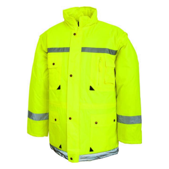 Geaca reflectorizanta de iarna, GR5, Verde, M