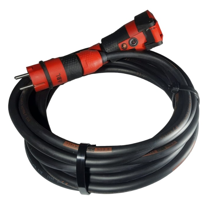 Hosszabbító kábel 25 méter Titanex H07RN-F gumírozott kábel 3G2.5 16A 230V IP54 fokozott ütésállóság