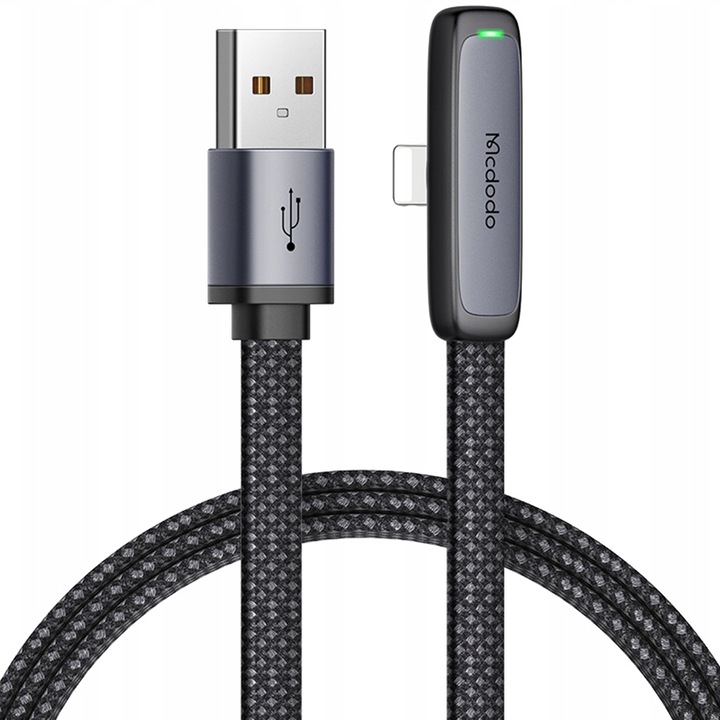 Кабел за зареждане, Mcdodo, USB - Lightning 36W, За телефони на Apple, 1m, Черен