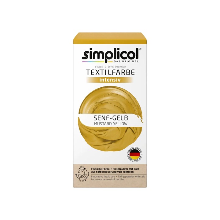 Vopsea textile Simplicol Intensiv galben mustar 600 g