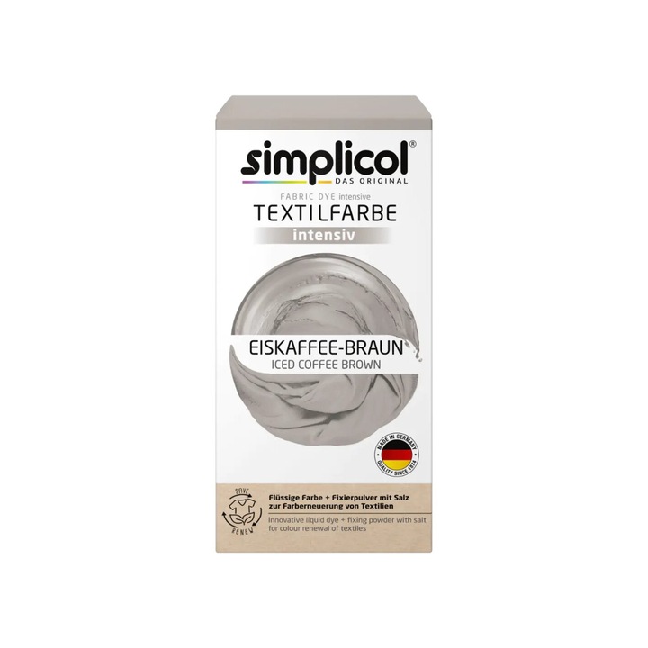 Vopsea textile Simplicol Intensiv cafea maro cu gheata 600 g