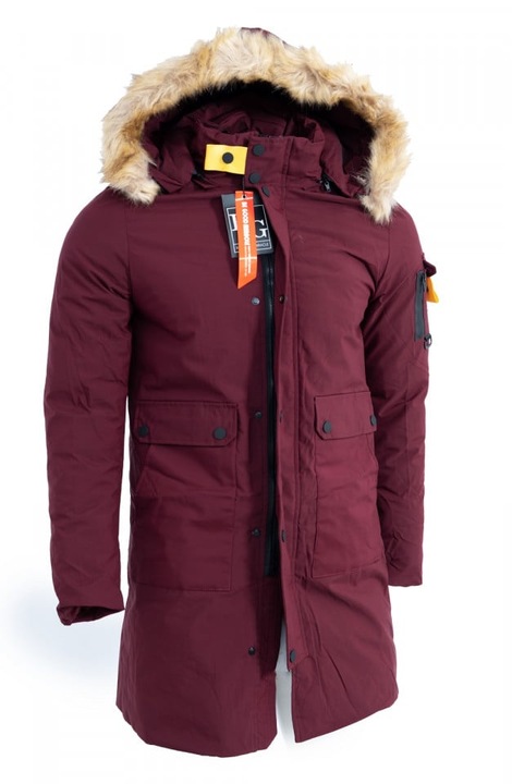 Férfi kabát BE GOOD MIRACLE Premium G88, Bordó, S