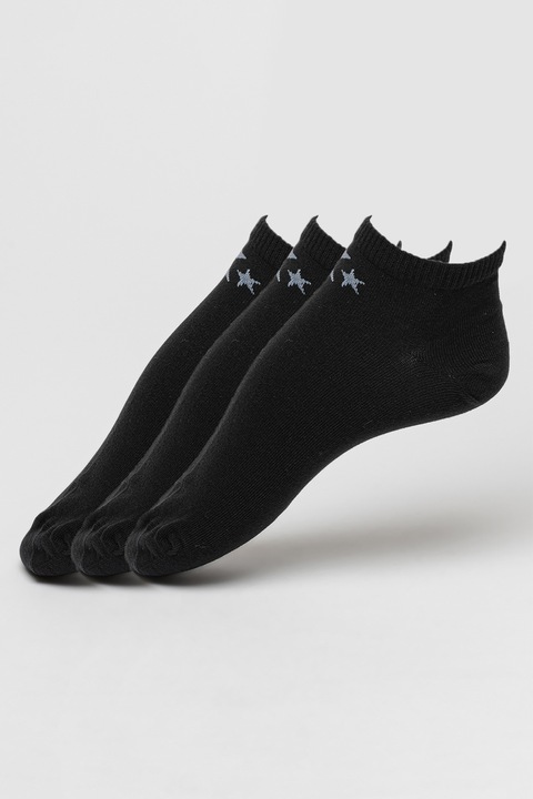 Converse, Set de sosete pana la glezna - 3 perechi, Negru/Gri, 39-42