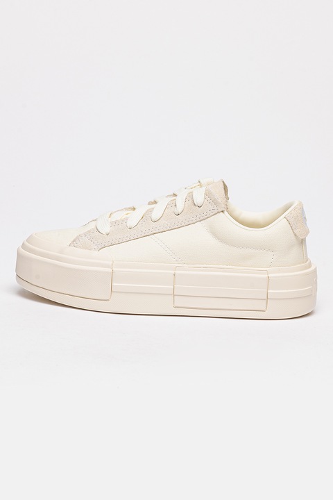 Converse, Унисекс спортни обувки Chuck Taylor All Star Cruise с велур, Слонова кост/Мръснобял