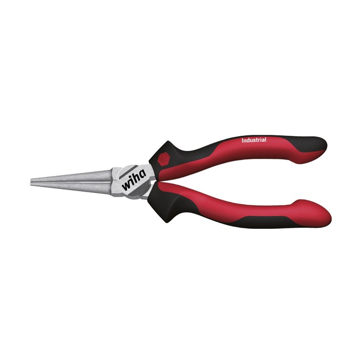 Клещи с кръгъл връх, индустриални, 160 mm, Wiha