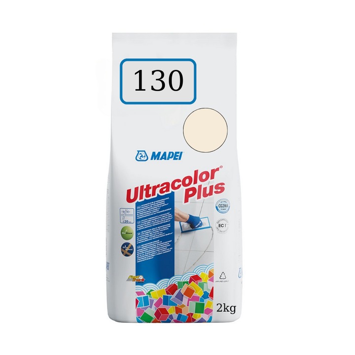 Chit de rosturi gresie si faianta UltraColor Plus 130 Jasmine 2kg