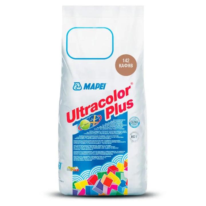 Chit de rosturi gresie si faianta UltraColor Plus 142 Brown, 2kg