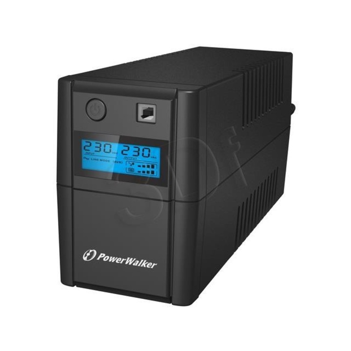 UPS, Power Walker, 850V, USB, Rj11, LCD, Negru