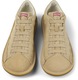 Camper, Pantofi casual din panza cu garnituri de piele intoarsa Beetle, Maro camel, 44