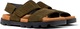 Camper, Велурени сандали Brutus 22261 с велкро, Кафяв, Армия зелено, 42