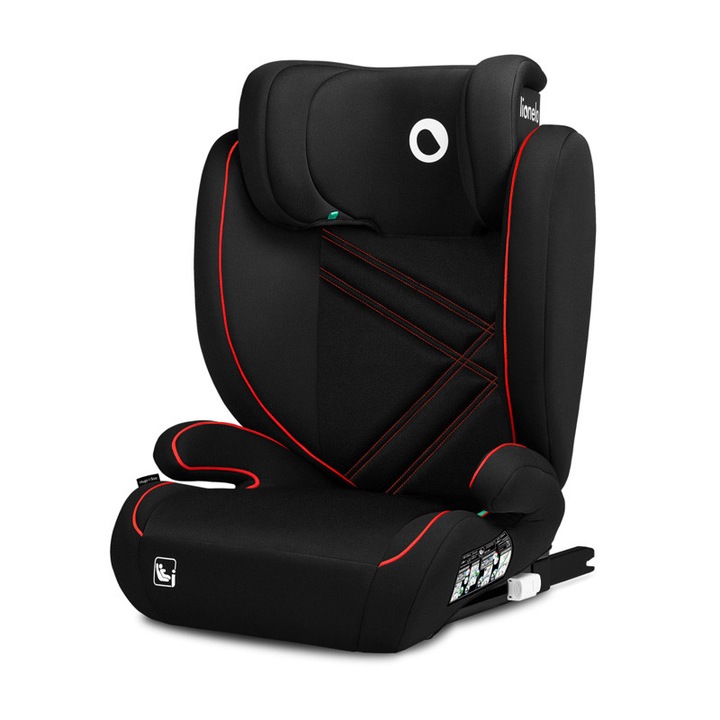 Scaun auto Hugo i-Size ISOFIX 100-150cm - Sporty Black Red
