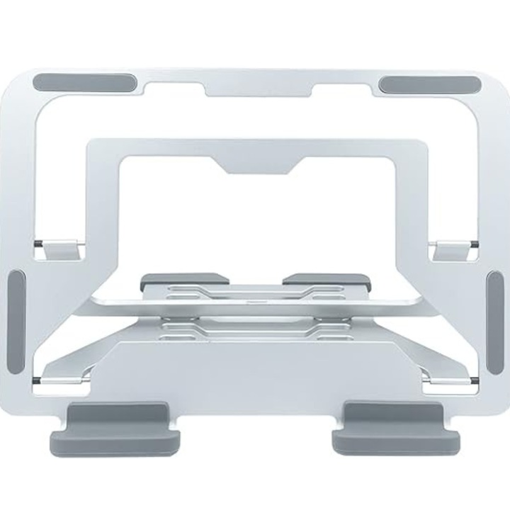 Stand pentru tablete SeLeSe pliabil si reglabil, sase niveluri, antiderapant, stabil, ultra-subtire, 3mm, aluminiu, iPad, tableta, suport, pentru, iPad, 7-12.9 Argintiu