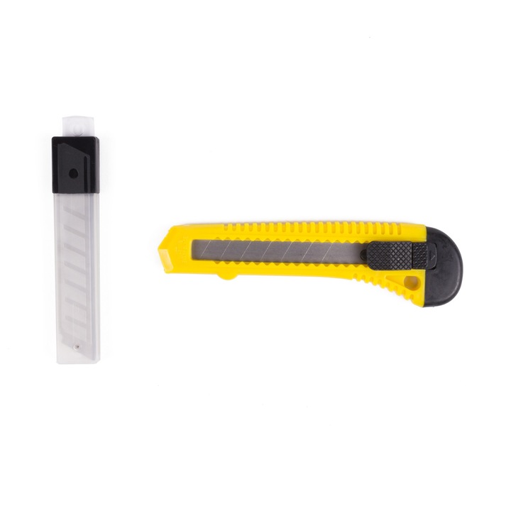 Cutter 18 mm cu 10 lame de rezerva