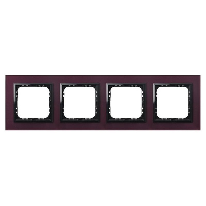 Díszítőelem moduláris aljzathoz, Ospel, R-4YGC/61/25 keret, Bordó