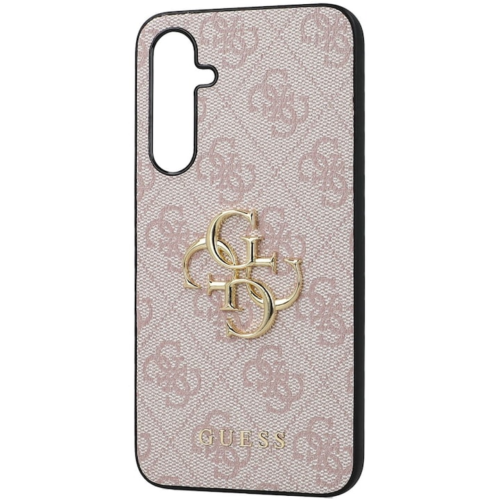 Калъф Guess за Samsung Galaxy S23 FE, PU, 4G Metal Logo Case, Розов