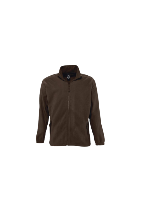 Jacheta pentru barbati, fleece Sol's North - SO55000, Maro inchis