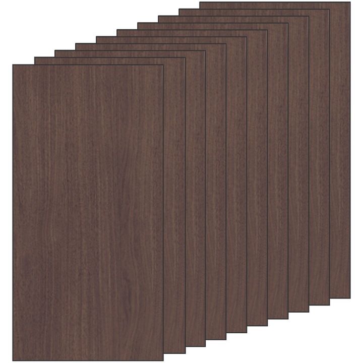 Set 20x Tapet Marmura Premium 3D Teno®, suprafata acoperire 3.6 mp, autoadeziv, waterproof, usor de montat, design modern, 30x60 cm, model 35, maro inchis