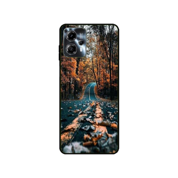 Husa personalizata HQPrint si Folie de Silicon pentru Motorola Moto G13, model Nice View #13, multicolor, S1D1M0248