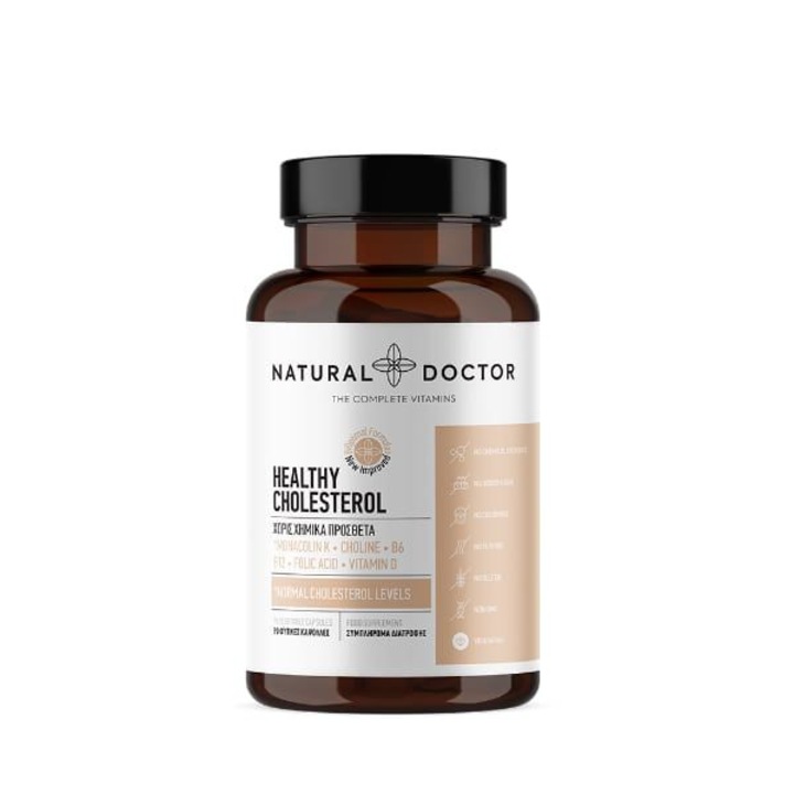 Supliment alimentar pentru reglarea normala a colesterolului, Natural Doctor Healthy Cholesterol, 90 capsule