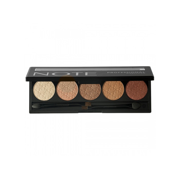 Professional Note szemhéjpúder paletta, paletta, 106, tükrök, 5 szín, 10 g