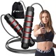 FIT4Med регулируемо въже за скачане, 300 см, стомана/PVC, черно/червено