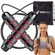 FIT4Med регулируемо въже за скачане, 300 см, стомана/PVC, черно/червено