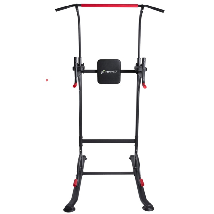 Bara tractiuni Fit4Med, Otel, 190-230cm, Negru