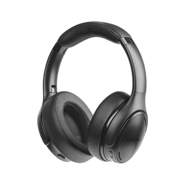Casti Bluetooth suspendate, wireless, incarcare rapida, stereo 360°, microfon, Bluetooth 5.3 IPX6, negru